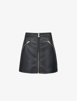 ALLSAINTS - Piper zipped faux-leather mini skirt | Selfridges.com