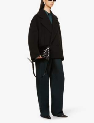 BOTTEGA VENETA Notched-lapels dropped-shoulder cashmere peacoat