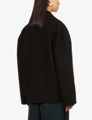 BOTTEGA VENETA Notched-lapels dropped-shoulder cashmere peacoat