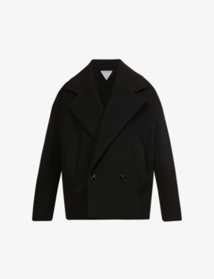 BOTTEGA VENETA Notched-lapels dropped-shoulder cashmere peacoat