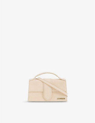 JACQUEMUS: Le Grand Bambino leather top handle bag