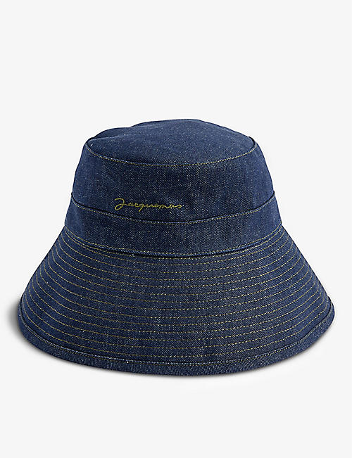 JACQUEMUS: Le Bob Linu wide-brim denim bucket hat