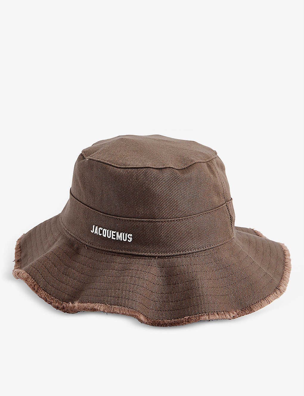 Jacquemus Le Bob Artichaut Logo-print Cotton Bucket Hat In Brown
