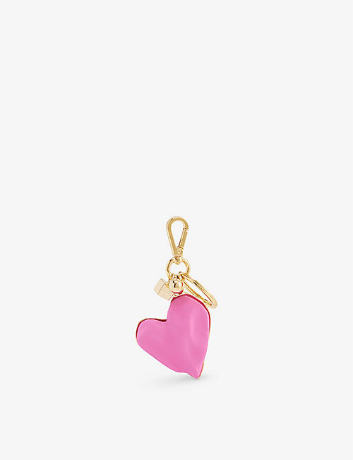 JACQUEMUS: Le Coeur plaster and brass keyring