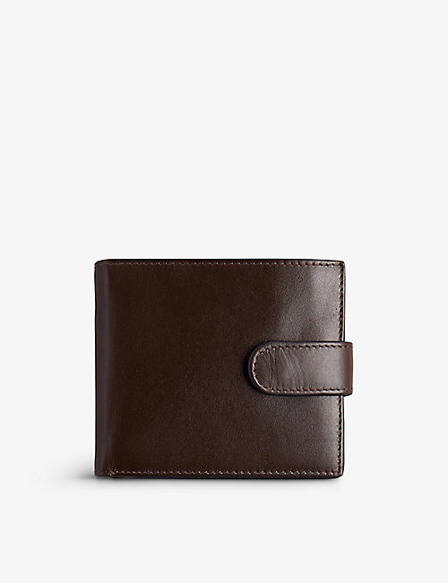 TED BAKER: Muhren logo-embossed leather wallet