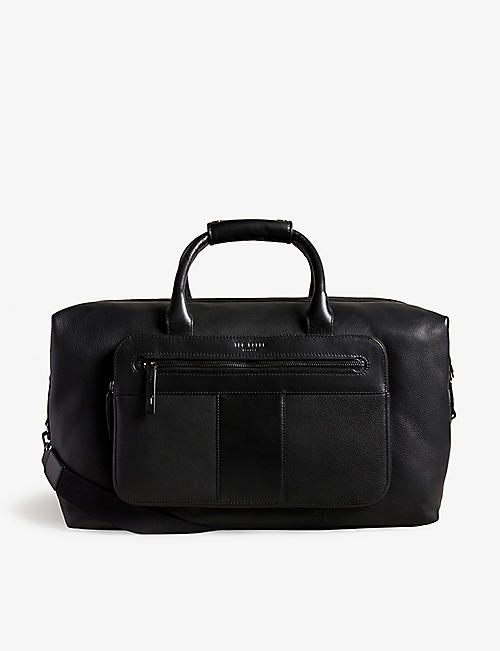 TED BAKER: Tyran pebbled leather holdall