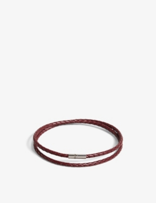 TED BAKER: Ppound woven leather bracelet