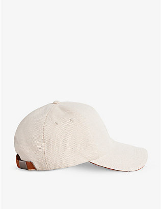 TED BAKER: Penela Logo-embroidered cotton-blend cap