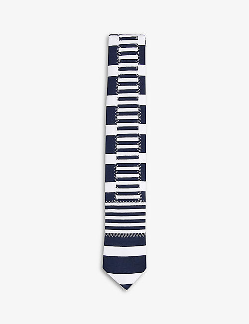 TED BAKER: Combahe striped stretch-cotton tie