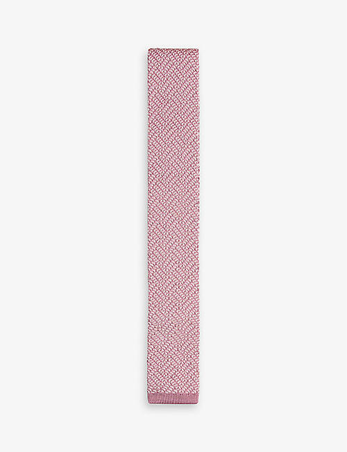 TED BAKER: Knitex jacquard-print knitted tie