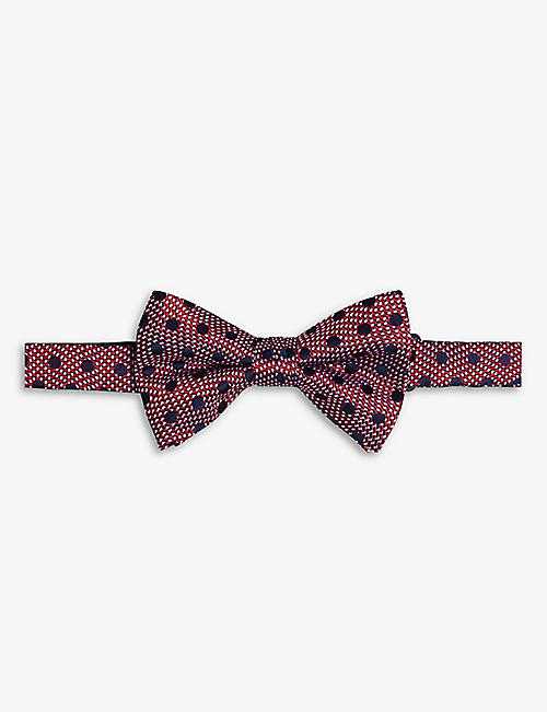 TED BAKER: Bowdot polka-dot silk bow tie