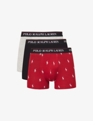 slim-fit stretch cotton trunks 