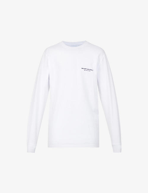 MKI MIYUKI-ZOKU: Design Studio brand-print organic-cotton jersey T-shirt