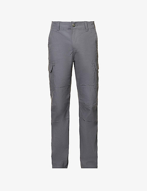 DICKIES: Millerville straight-leg high-rise cotton trousers