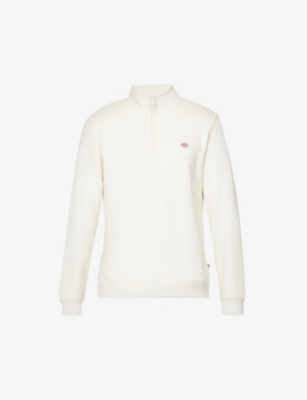 Oakport brand-appliqué cotton-blend sweatshirt