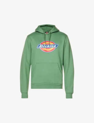 Icon logo-print cotton-blend hoody