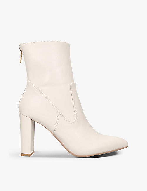 KG KURT GEIGER: Suri faux-leather heeled boots