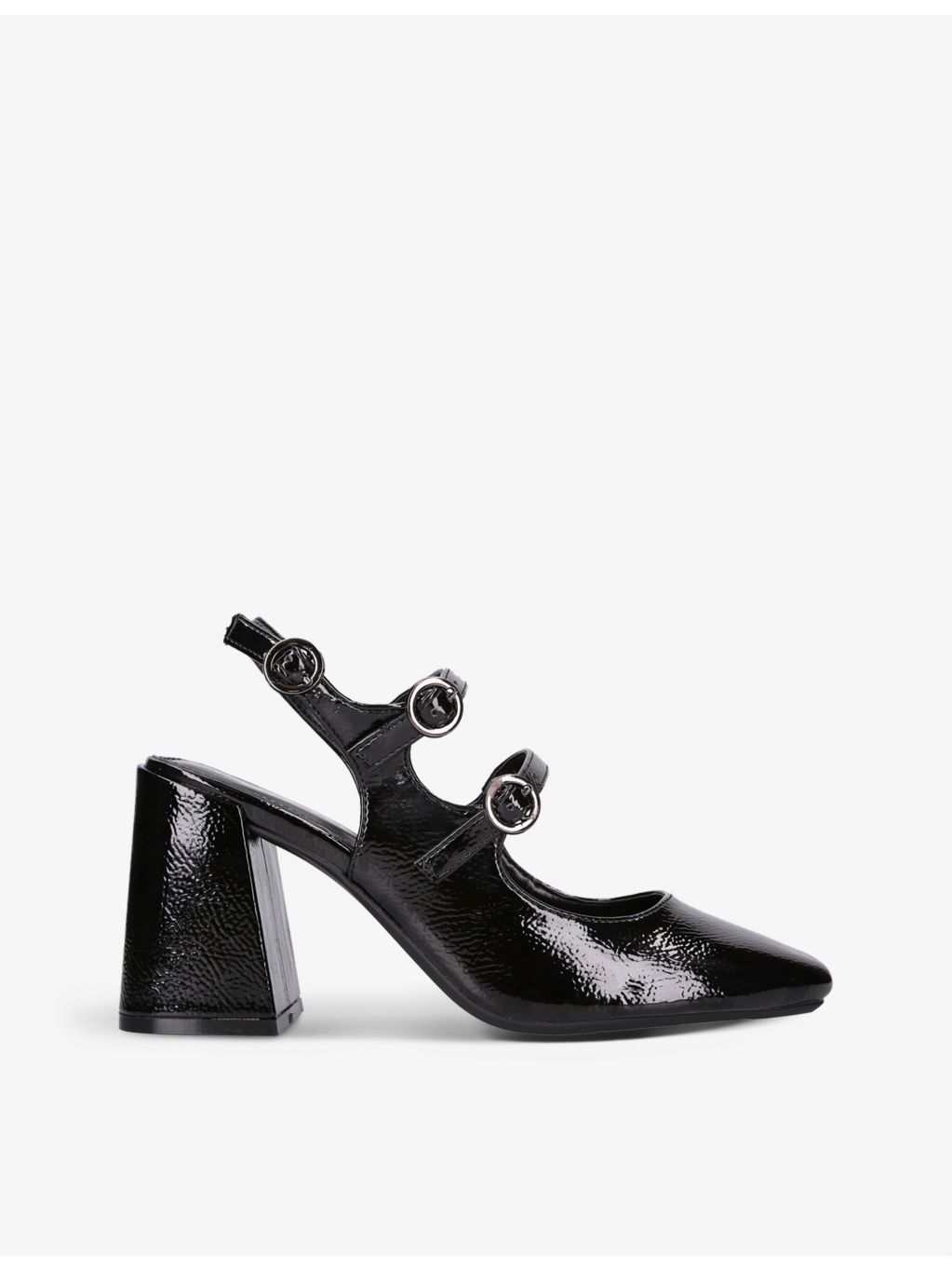 KG KURT GEIGER - Amelia faux patent-leather Mary Jane heels