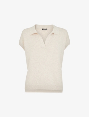 WHISTLES: Lyla knitted cotton and recycled polyester-blend polo