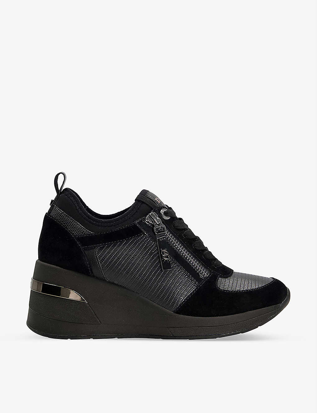 Selfridges & Co Women Shoes Sneakers Platform Sneakers Eilin panelled leather wedge-heel trainers 