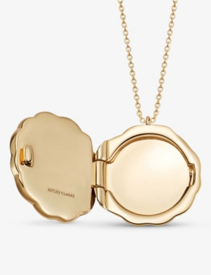 Astley Clarke Womens 14ct Yellow Gold Large Asteri Locket 14ct Recycled Yellow Gold And 1.688ct Bril In 14ct Yellow Gold