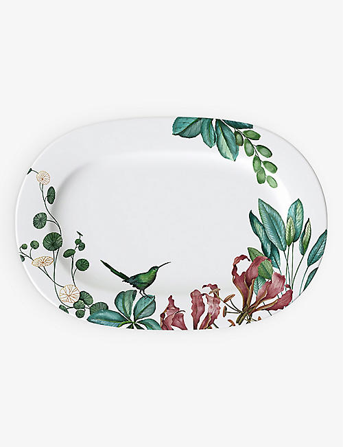 VILLEROY & BOCH: Avarua floral porcelain oval platter 41cm
