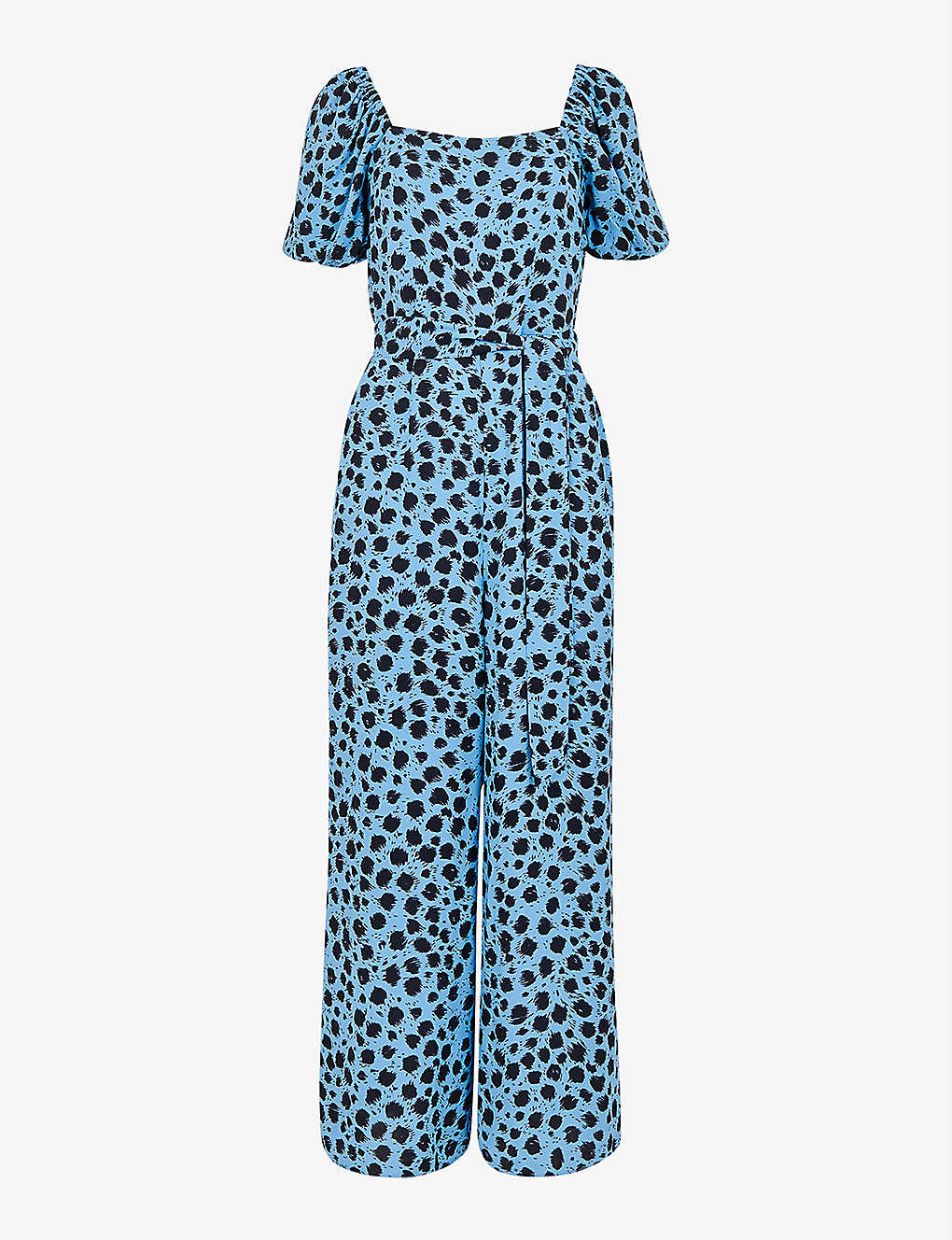 Whistles Brushed Dalmatian Print Jumpsuit In Multi-coloured