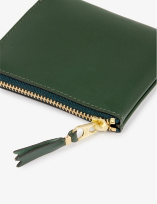 COMME DES GARCONS: Classic brand-foiled leather wallet