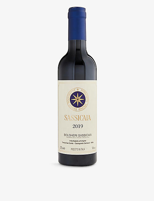 TUSCANY: Sassicaia 2019 red wine 375ml