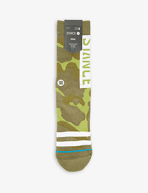 STANCE: Camouflage-print cotton-blend socks