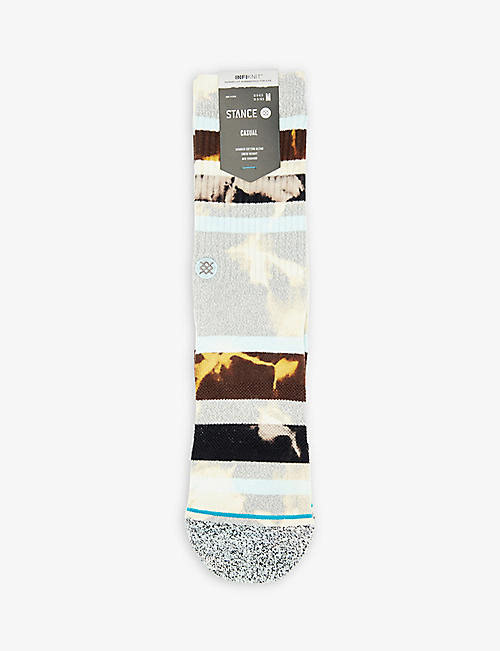 STANCE: Brong abstract-print cotton-blend socks
