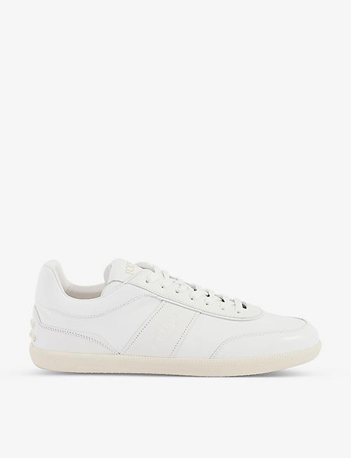 TODS: Cassetta Leggera panelled leather low-top trainers