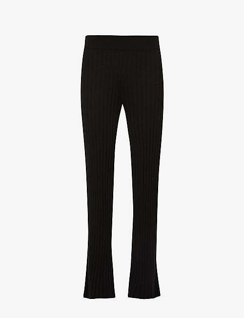 LISA YANG: Karen relaxed-fit high-rise wide-leg cashmere trousers