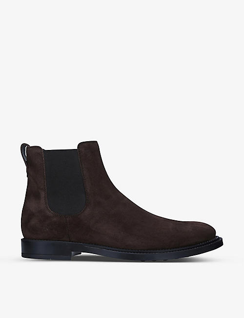 TODS: Stivaletto suede Chelsea boots