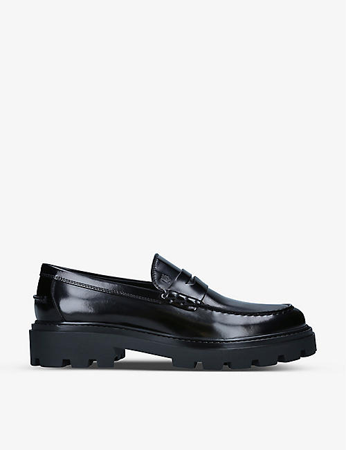 TODS T SPORT: Pisante monogrammed leather loafer