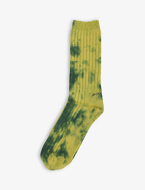 SOCKSSS: Supersonic tie-dye pattern organic cotton-blend socks