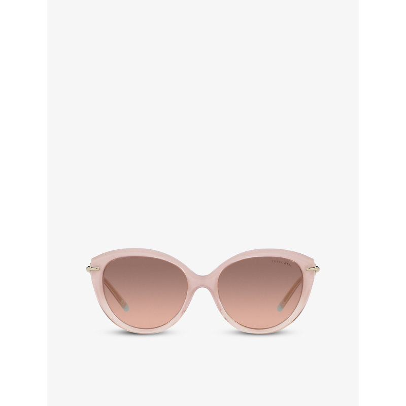 Tiffany & Co Tf4187 Cat-eye Metal And Acetate Sunglasses In Pink
