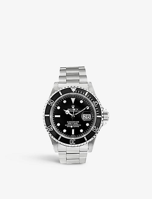 BUCHERER CERTIFIED PRE OWNED: Pre-loved Rolex 1358-687-5 Submariner Date stainless-steel automatic watch