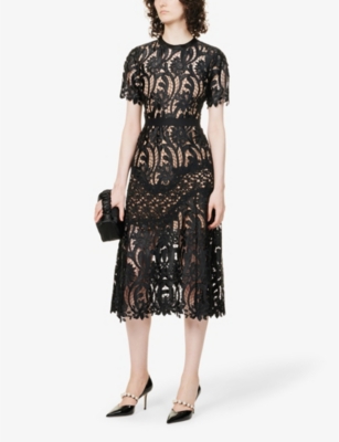 midi self portrait dress