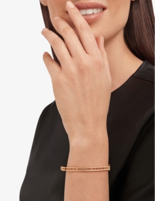 BVLGARI: B.zero1 18ct rose-gold bangle bracelet