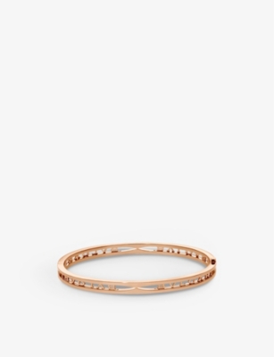 Bvlgari Womens Rose Gold B.zero1 18ct Rose-gold Bangle Bracelet