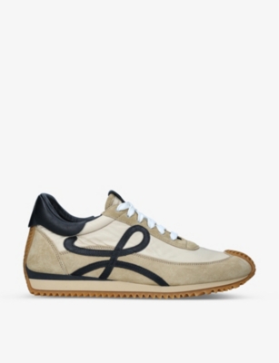 LOEWE Flow Runner monogram leather and shell trainers