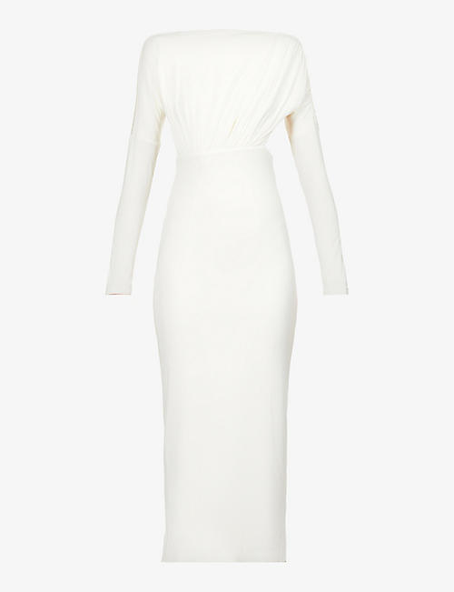 THE LINE BY K: Pascal cut-out stretch-modal maxi dress