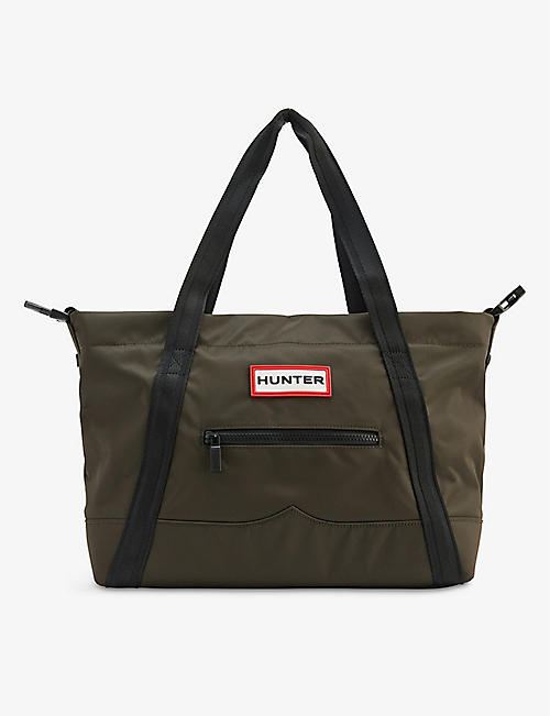 HUNTER: Top Clip recycled-polyester tote bag