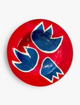 Laetitia Rouget Tulip Hand-painted Ceramic Dinner Plate 26cm