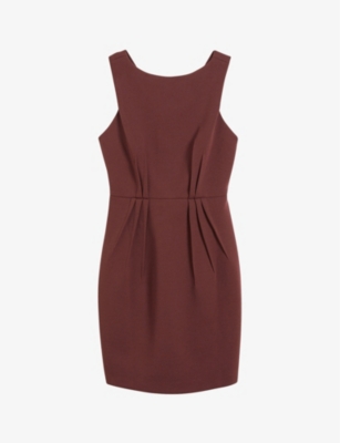 TED BAKER - Lophiaz tulip-skirt woven mini dress | Selfridges.com