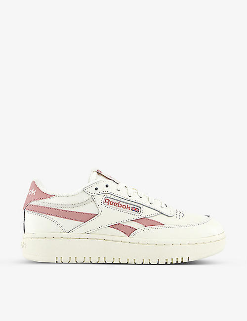REEBOK: Club C Double mid-top leather trainers