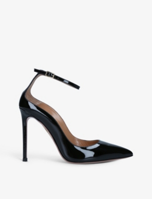 Aquazzura Love Affair Patent Leather Pumps In Black