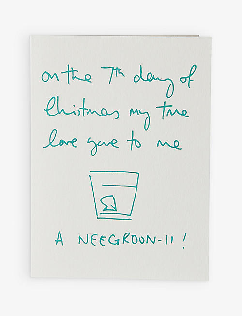 HEATHER EVELYN: Neogroni Christmas cards set of 5 16x11cm