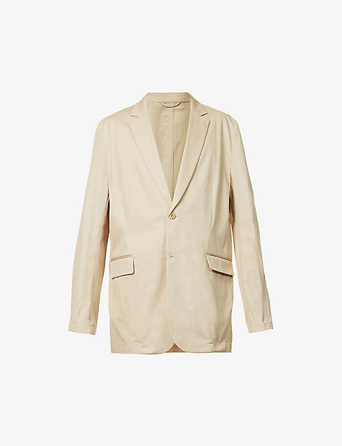 ACNE STUDIOS: Single-breasted oversized organic cotton-twill suit jacket